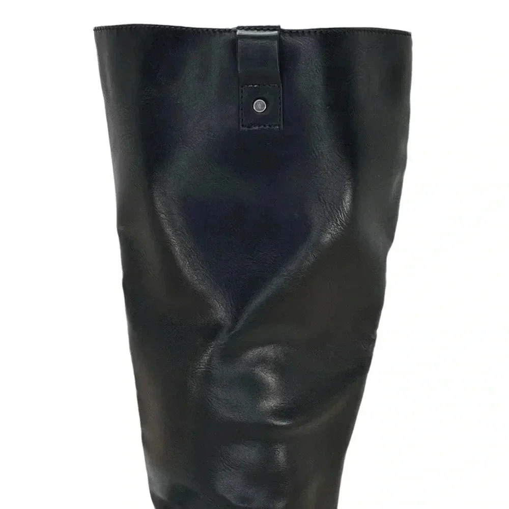Madden Girl McKenzie Faux Leather Knee High Wide Calf Womens Boots Size 5M - Picture 8 of 10